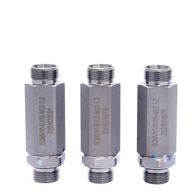 350 bar válvula de fluxo hidráulica válvula de aceleração solenoide de ferro de via única