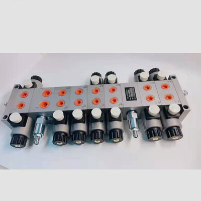 Manifold de válvula hidráulica de banco de 24V 6 durável para bloco de aço de válvulas solenoides