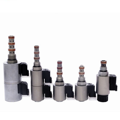 12V válvula de solenoide de cartucho 3 vias 2 posição válvula de controlo de óleo hidráulico