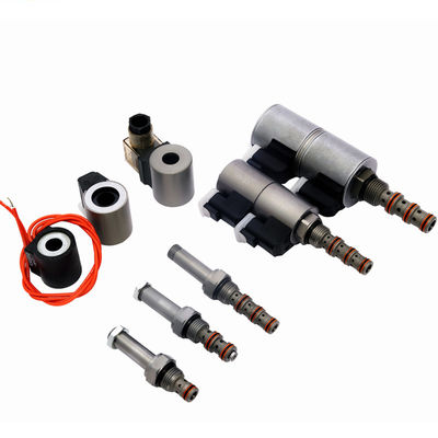 Cartucho de bobina dupla energizada válvula solenoide hidráulica 4 direção 3 posição