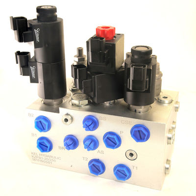 Banco de válvulas solenoides hidráulicas OEM com grupo de válvulas paralelas múltiplas