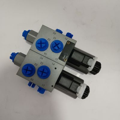 315Bar válvula hidráulica industrial 6 Way 2 posição válvula solenoide dupla