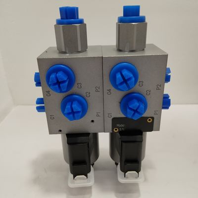 Valva de solenoide elétrica hidráulica de 36W 12v 6 Way 2 Position Double Valve