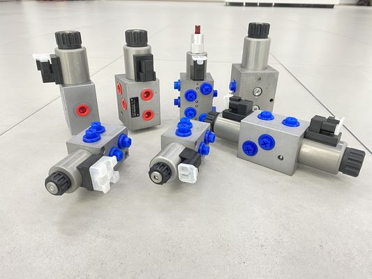60bar 2 Posição válvula solenoide hidráulica Portas de óleo JIS de oito vias